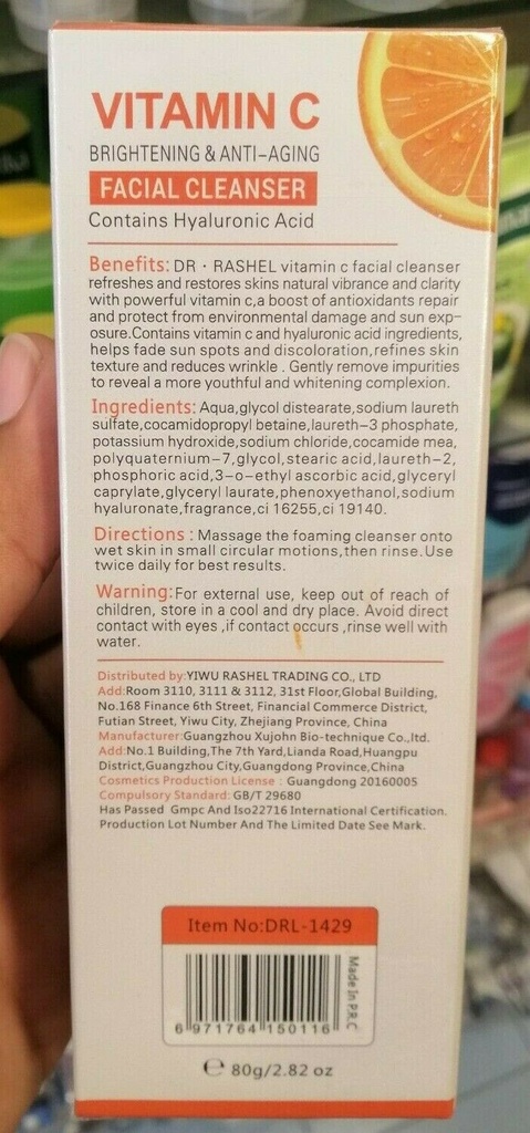 Dr Rashel Vitamin C Facial Cleanser