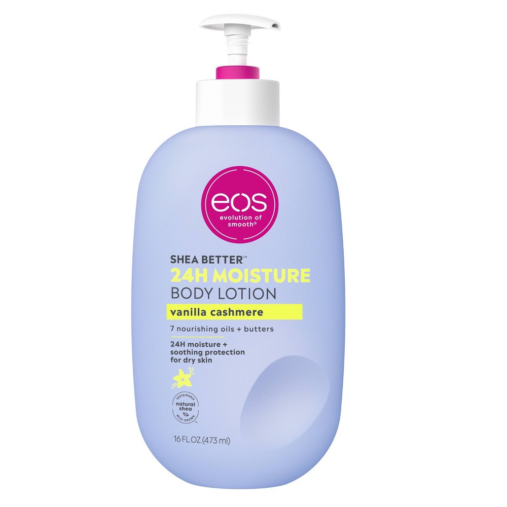 EOS Shea Better, 24H Moisture Body Lotion, Vanilla Cashmere , 16 fl oz (473 ml)