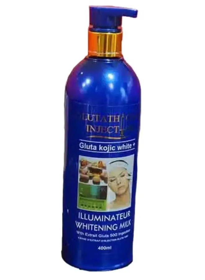 Glutathione injection gluta kojic white body lotion blue 400ml