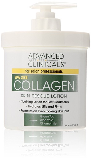 Advanced Clinicals Collagen, Skin Rescue Cream, 16 oz (454 g)