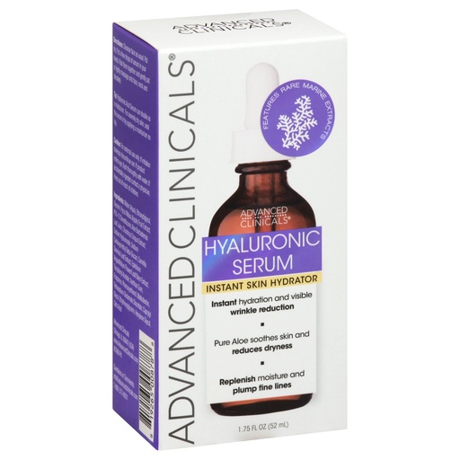 [819265008788]  Advanced Clinicals Hyaluronic Serum, 1.75 fl oz (52 ml)