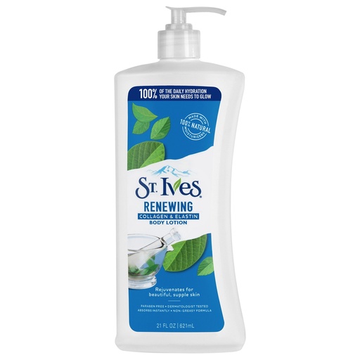 St. Ives Renewing Body Lotion, Collagen & Elastin, 21 fl oz (621 ml)