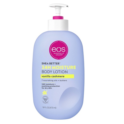 EOS Shea Better, 24H Moisture Body Lotion, Vanilla Cashmere , 16 fl oz (473 ml)