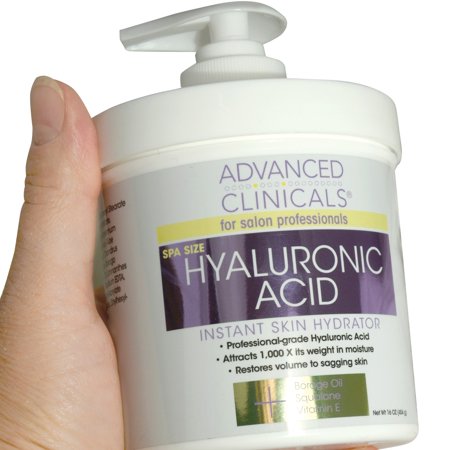 Advanced Clinicals Hyaluronic Acid, Hydrating Body Cream, 16 oz (454 g)