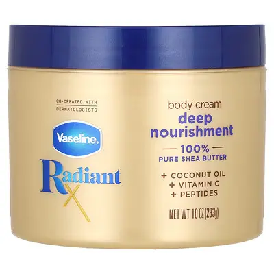 Vaseline RadiantX, Deep Nourishment Body Cream, 10 oz (283 g) 