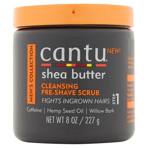 Cantu Shea Butter Mens Collection Cleansing Pre Shave Scrub-227 g